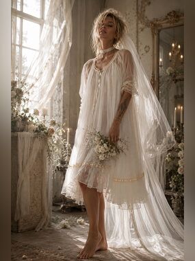 1950s Vanity Fair Peignoir Set full sweep swing Size
Swing nightgown and robe